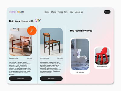 Interior Design Web Site Landing Page / Home Page UI architecture decor decoration ecommerce furniture home homedesign homepage interior interiors design landing landingpage ui uxui web webpage website