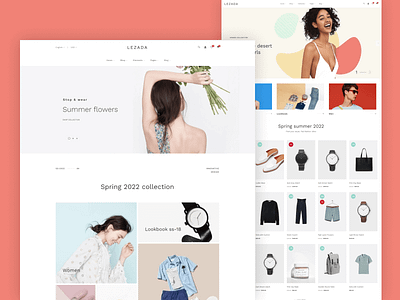 Multipurpose eCommerce HTML Template with multi vendor - Lezada responsive