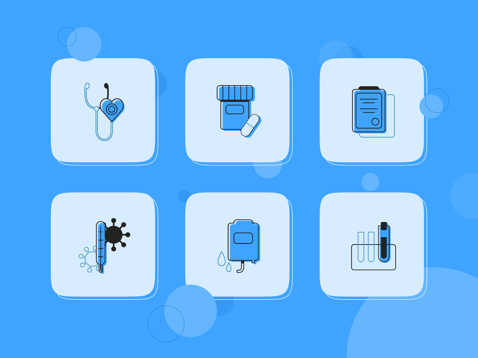 Medical illustration set