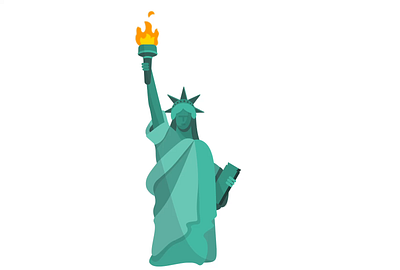 Statue of Liberty - Lottie Animation america flame lottie lottie animations statue of liberty torch usa