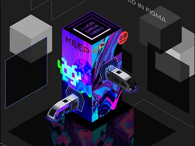 Isometric cyberpunk poster design build build2 cyberpunk designdrug isometric design poster design watchmegrow