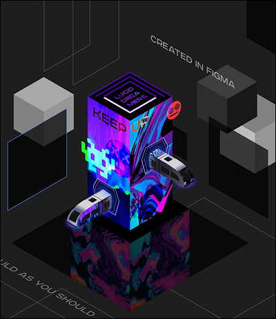 Isometric cyberpunk poster design build build2 cyberpunk designdrug isometric design poster design watchmegrow