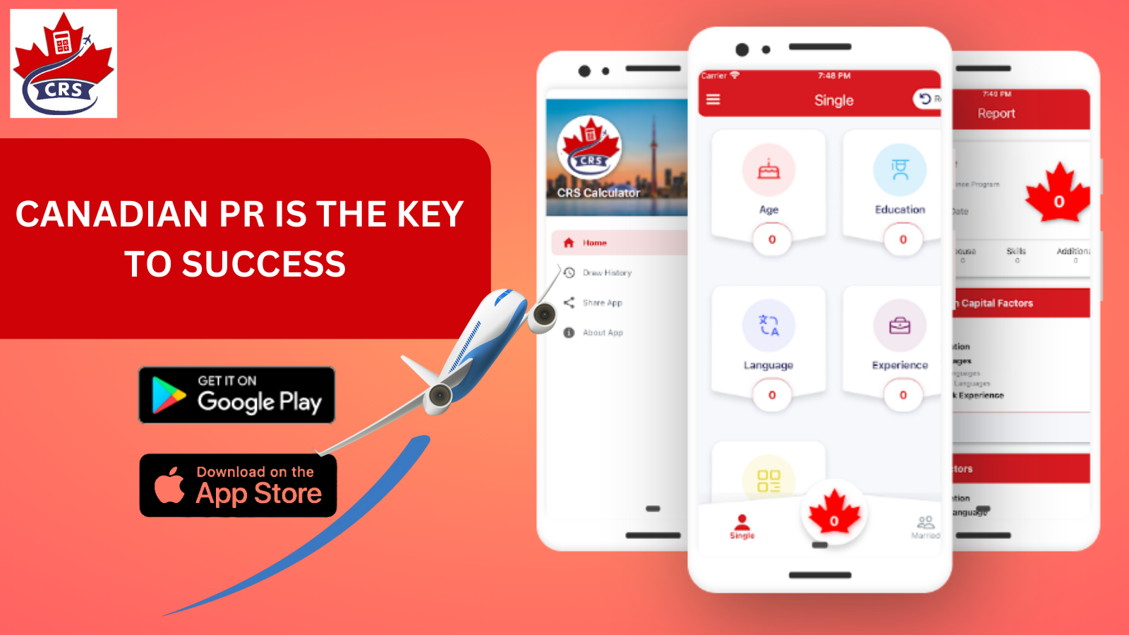 Canada Express Entry Points Calculator App Download Now! by CRS Calculator Canada PR on Dribbble
