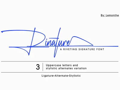 Rinature Font branding calligraphy design fonts graphic design illustration logo logotype sign signature typeface typography ui