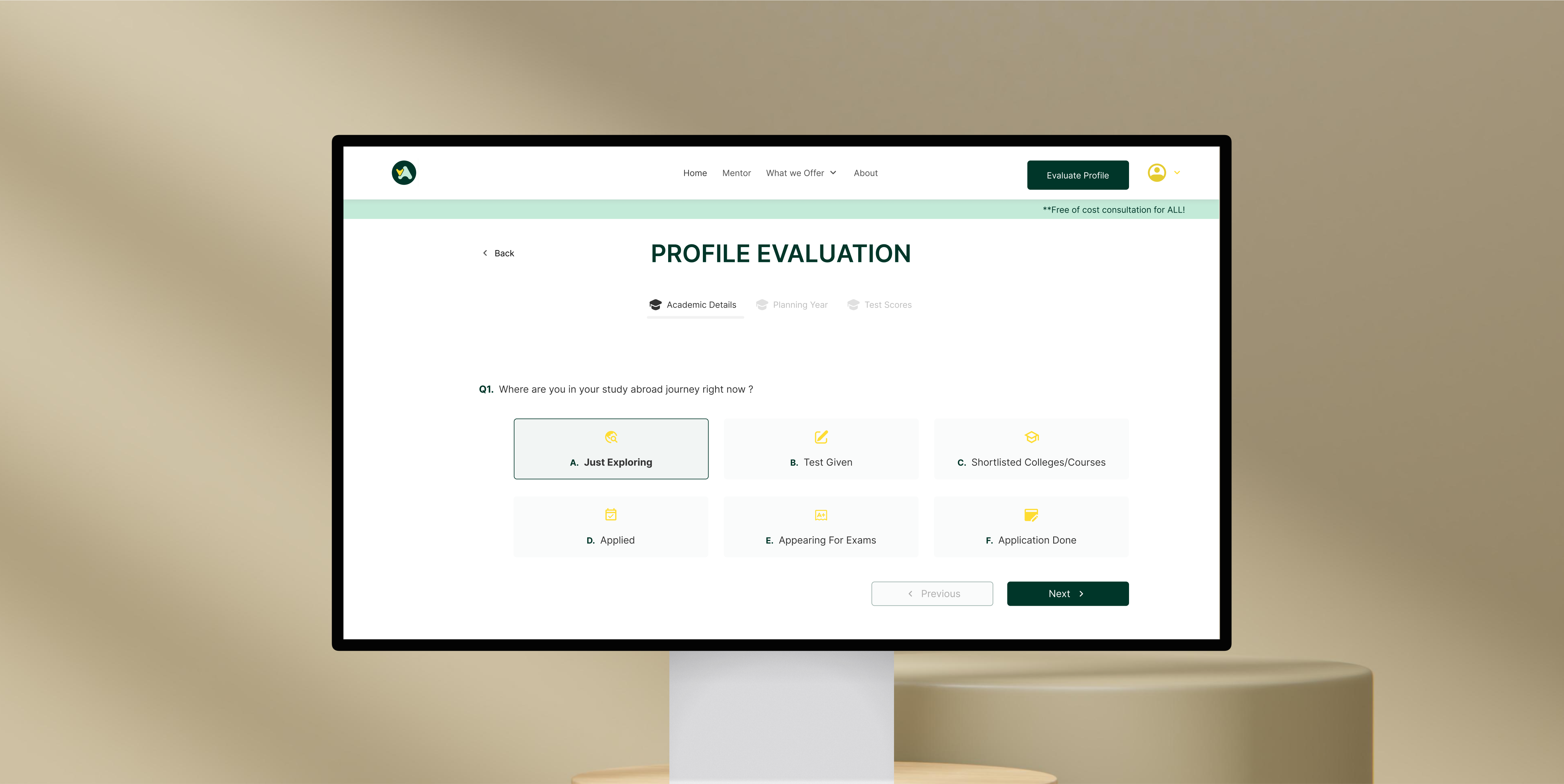 Profile Evaluation Website UI Design form profile ui uidesign uxdesign