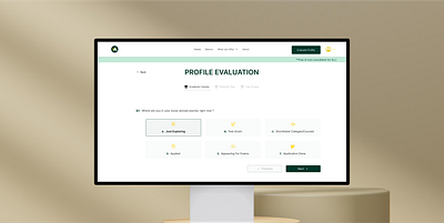 Profile Evaluation Website UI Design form profile ui uidesign uxdesign