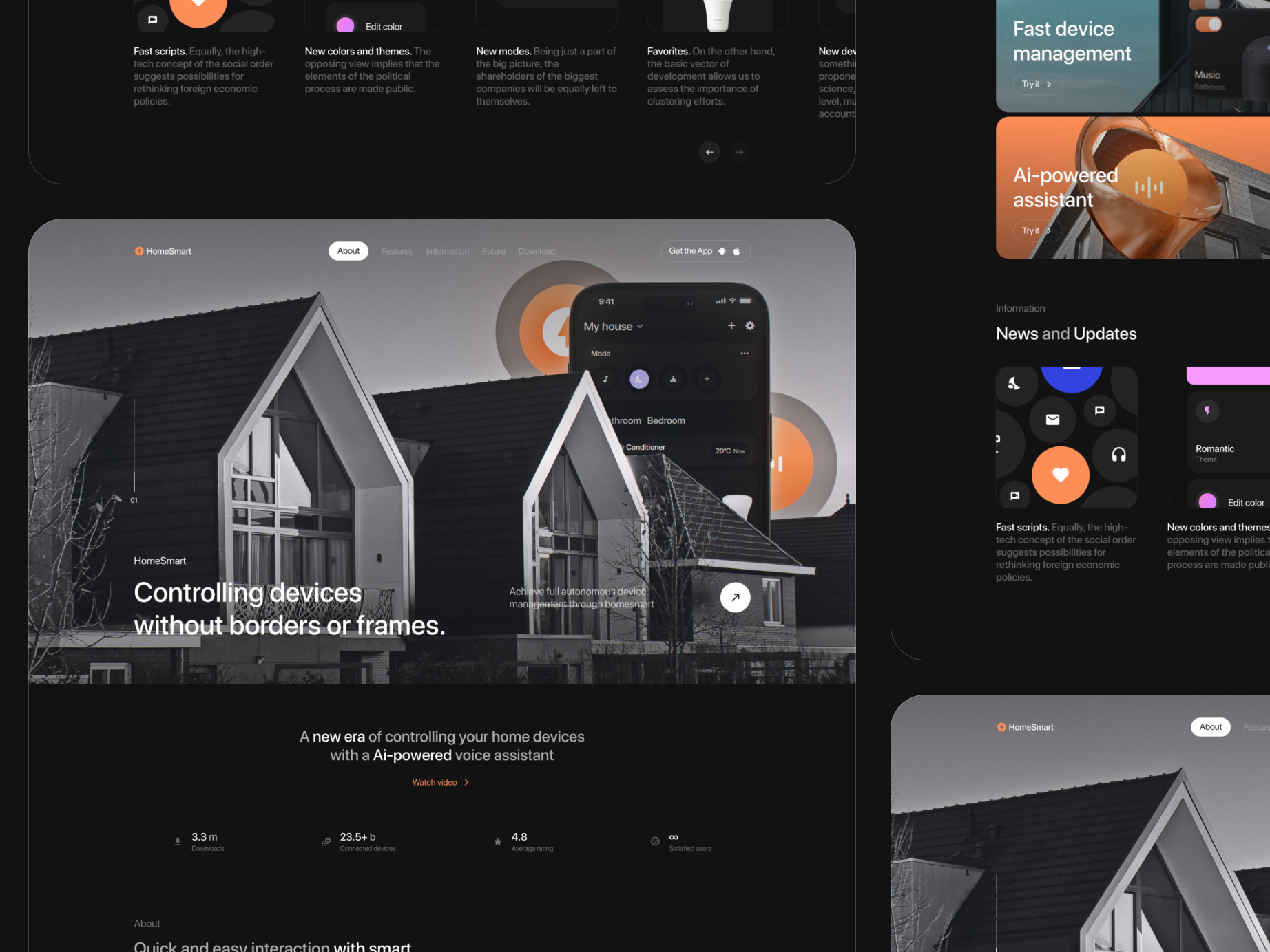 AI powered Smart Home website by Awsmd on Dribbble