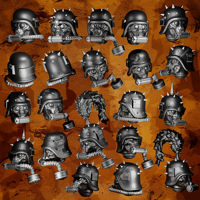 Traitor Guard Helmets warhammer