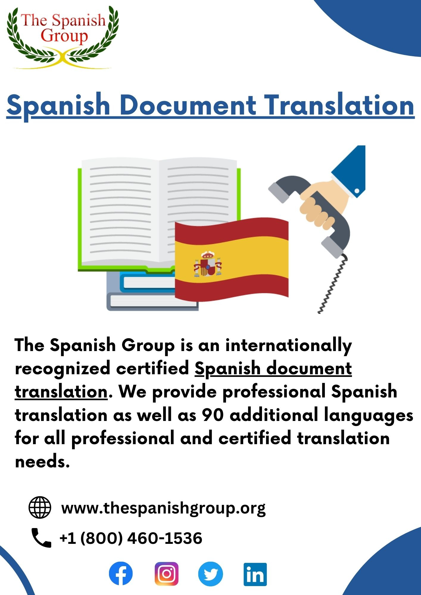 Spanish document translation The Spanish Group by The Spanish Group