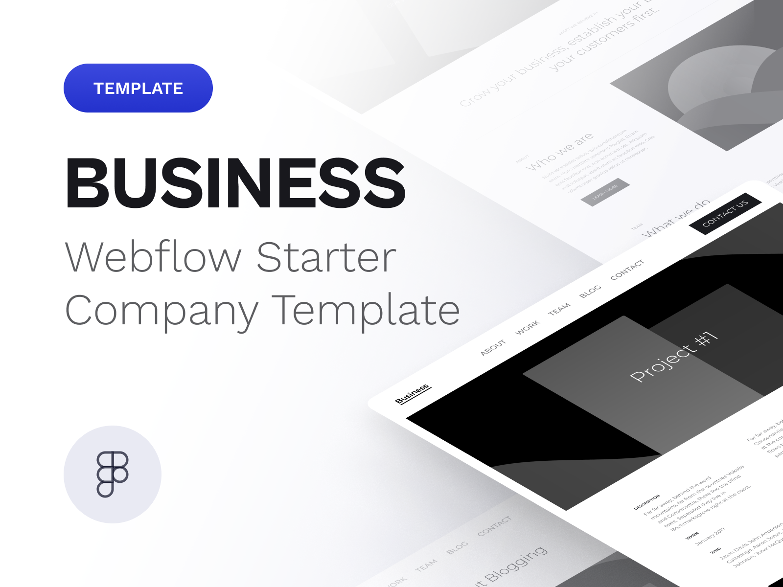 Business • Starter site Template by Beryl Design on Dribbble