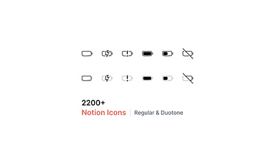 2200+ Notion Icons - Overflow Design app icon battery icons figma free freebie icon iconography icons iconset illustration notion notion icon sketch svg ui icon vector web icon