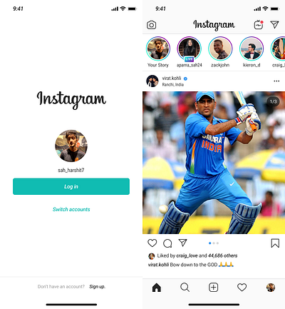 Insta Redesign app app design branding design graphic design illustration logo motion graphics ui ux web design