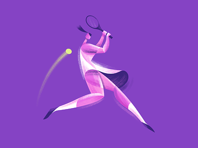 Wimbledon 🎾 character character design design female geometric icon illustration line logo motion sport spot illustration tennis ui vector wimbledon