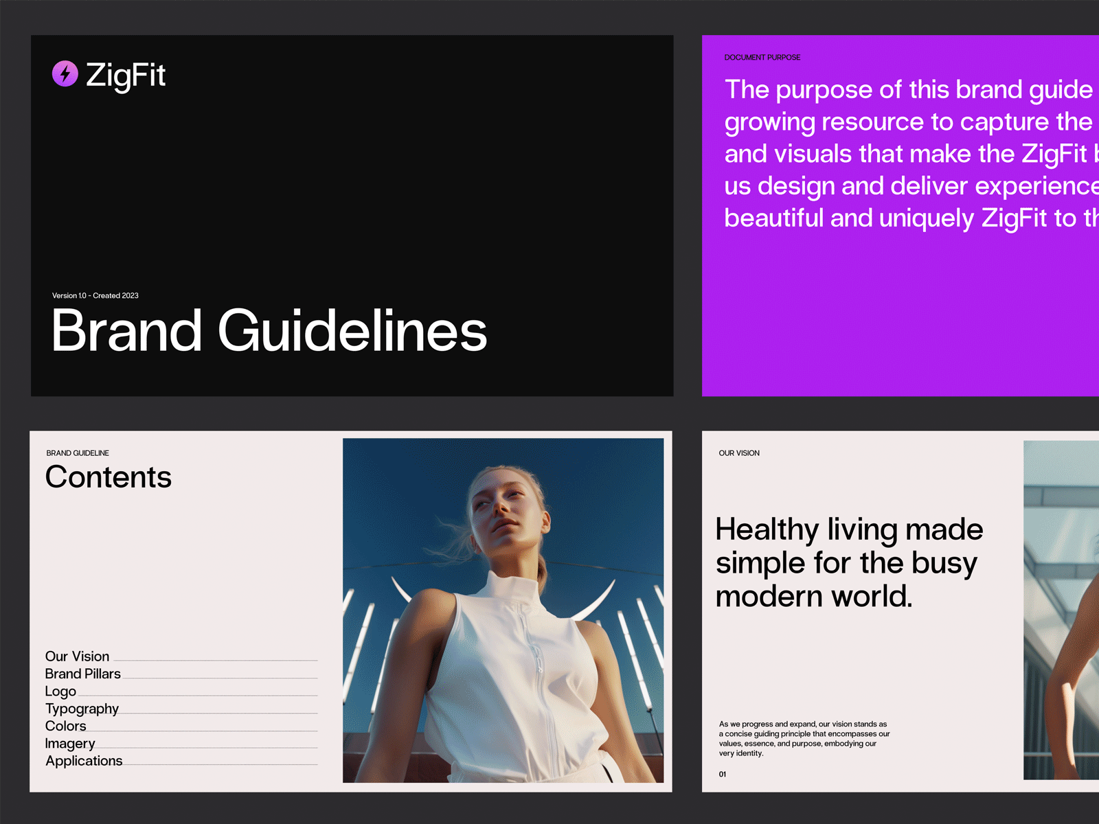 Class opens in 8 days - ZigFit Guidelines branding course editorial typography