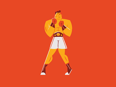 Float like a butterfly, sting like a bee 🥊 boxer boxing character character design clean design geometric icon illustration line logo sports spot illustration ui vector