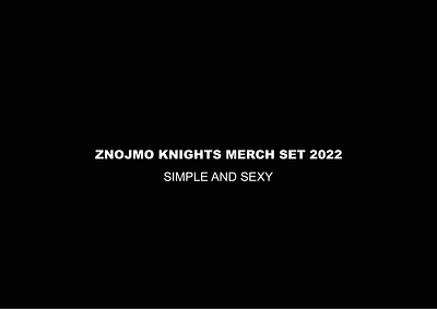 MERCH SET ZNOJMO KNIGHTS branding graphic design promo