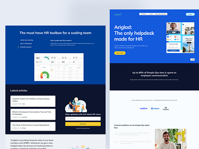Ariglad Website Landing Page app branding design graphic design ui ux