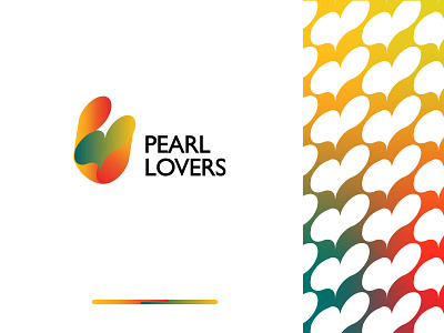 pearl shop lovers logo abstract analytics branding branding identity creative logo gradient letter logo logo modern pearl logo pearl lovers pearlcosmetics shop logo simple logo