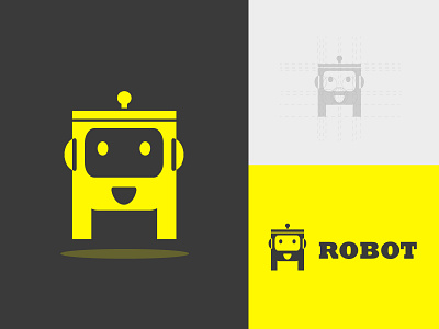 Robot - Logo Design (Unused) applogo best logo brand identity branding creative logo graphic design iconlogo logo logo design logoconcept logodaily logofolio logoideas logologo logos modernlogo robotlogo techlogo