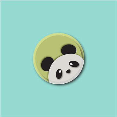 panda sticker design graphic design illustration vector