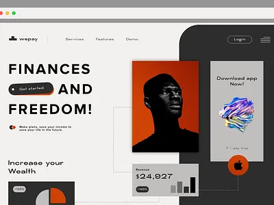 wepay - Fintech mobile app black community fintech mobile app ui design ux designer