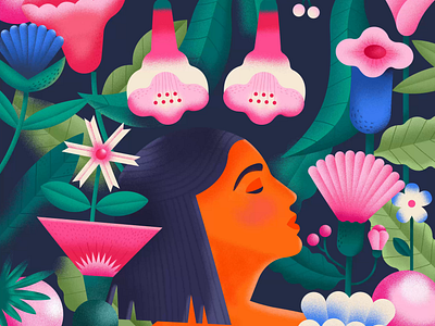 Discover - Fragrant Escape series aftereffects animation artwork digitalart drawing flowers fragrance garden girl graphic illustration illustrationdesign motion motion graphics perfume smell swaying