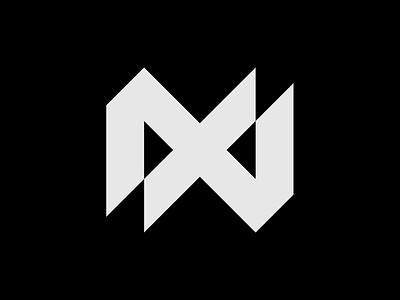 NX Geometric Logo brand identity brand mark branding creative geometric graphic design letter n letter x lettermark logo logomark nx strong triangles unique visual identity