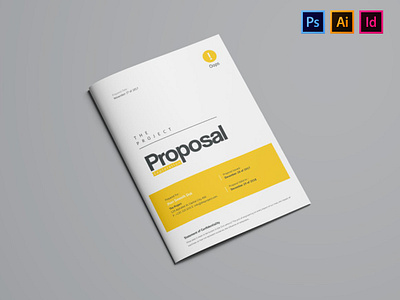 Corporate Business Proposal Template Design 2022 branding graphic design light line pr probosal