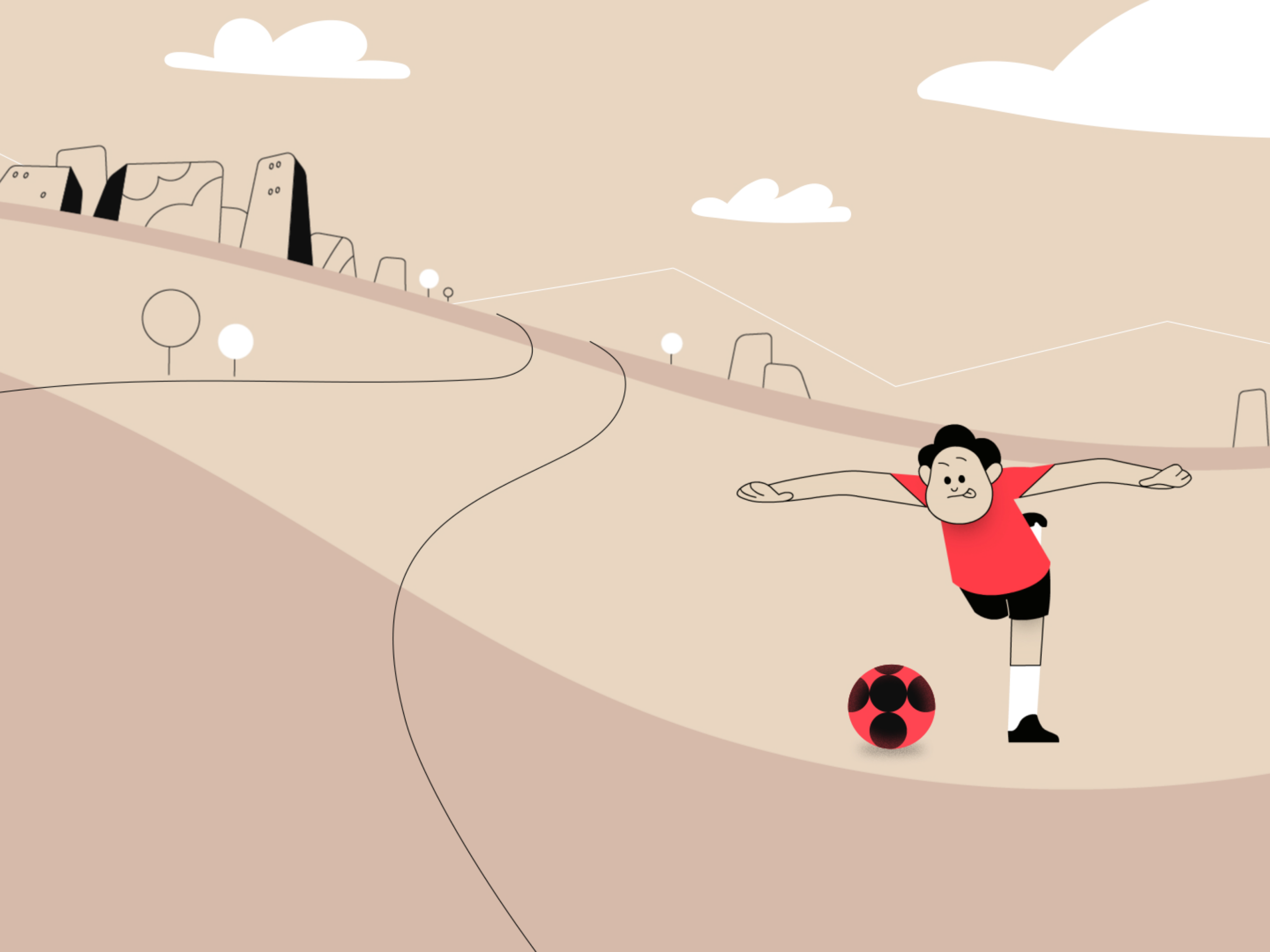 Soccer kid aftereffects animation ball character design colors frame by frame gif illustration loop milan motion graphics motiongraphics puma soccer