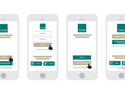 Thun mobile app product design ui ux