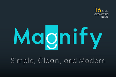 Magnify Sans Serif Font app book branding design editorial geometric sans graphic design illustration logo stylish ui