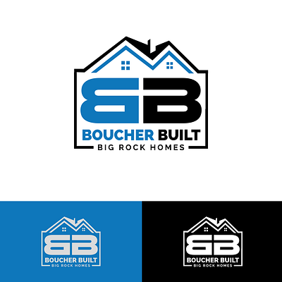 Construction Company Logo bb boucher branding built construction design desing graphic design home house illustration logo logodesign logodesigner logos logotype vector
