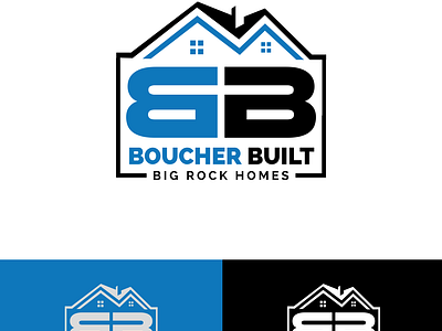 Construction Company Logo bb boucher branding built construction design desing graphic design home house illustration logo logodesign logodesigner logos logotype vector