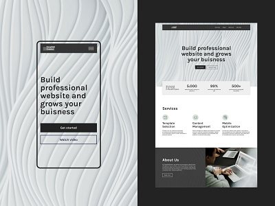 EWC - Main screen agency builder design main main page minimal trend ui ui design user interface ux web web design web site