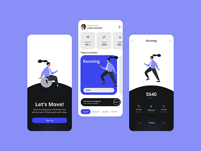 Workout Tracking App Concept app design design fitness app mobile design ui ui design ui ux ux web design workout app