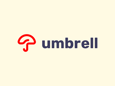 Umbrell brand branding concept conceptual work design identity identity design logo logomark logos mark vector wordmark