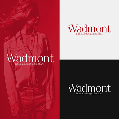 Wadmont fashion store branding design graphic design illustration logo vector