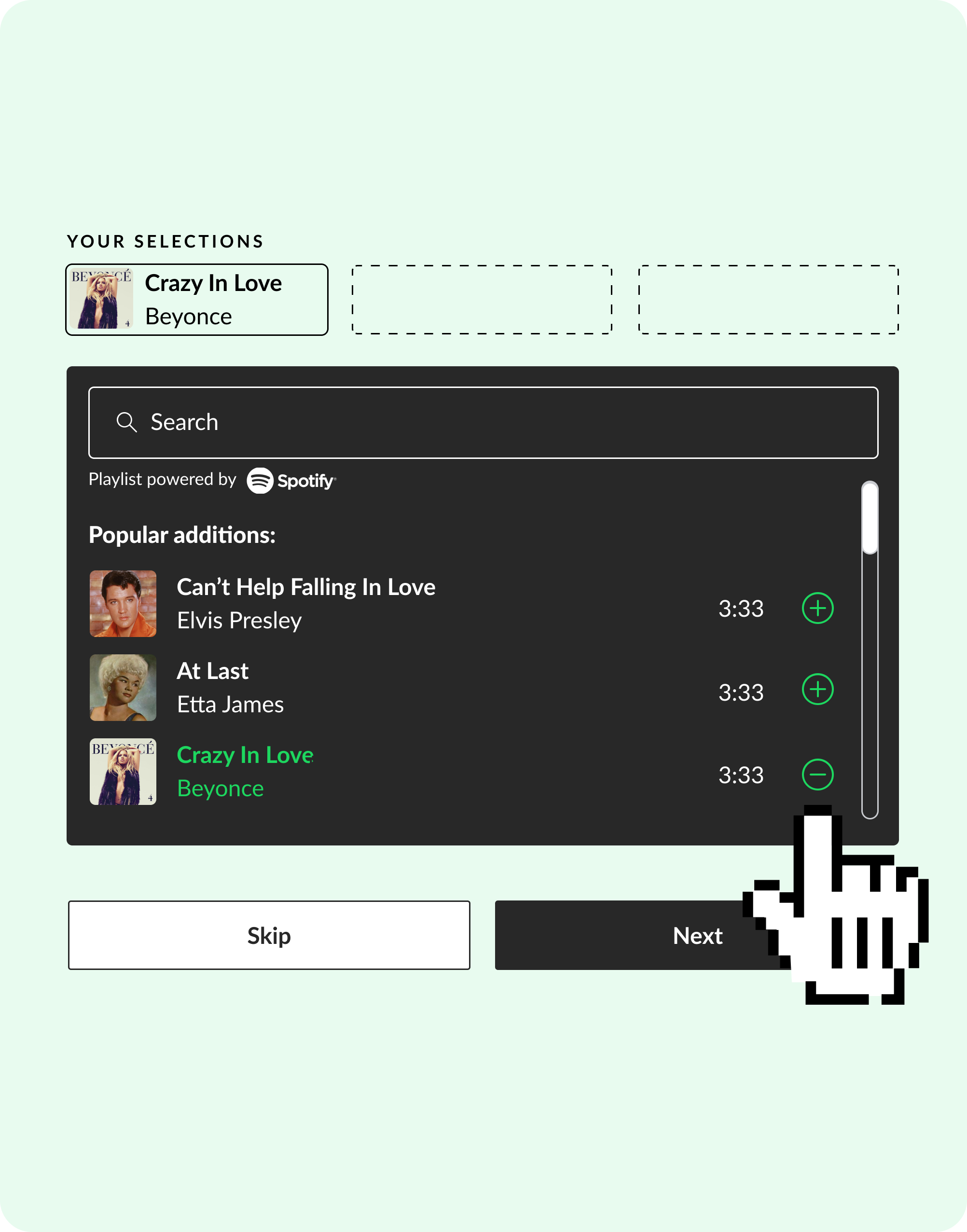 Case study thumbnail - TK x Spotify branding clean design flat graphic design minimal product design ui ux ux ui vector