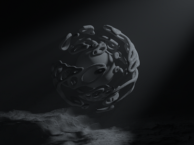 A Lost Planet made by Blender 3d blender ui