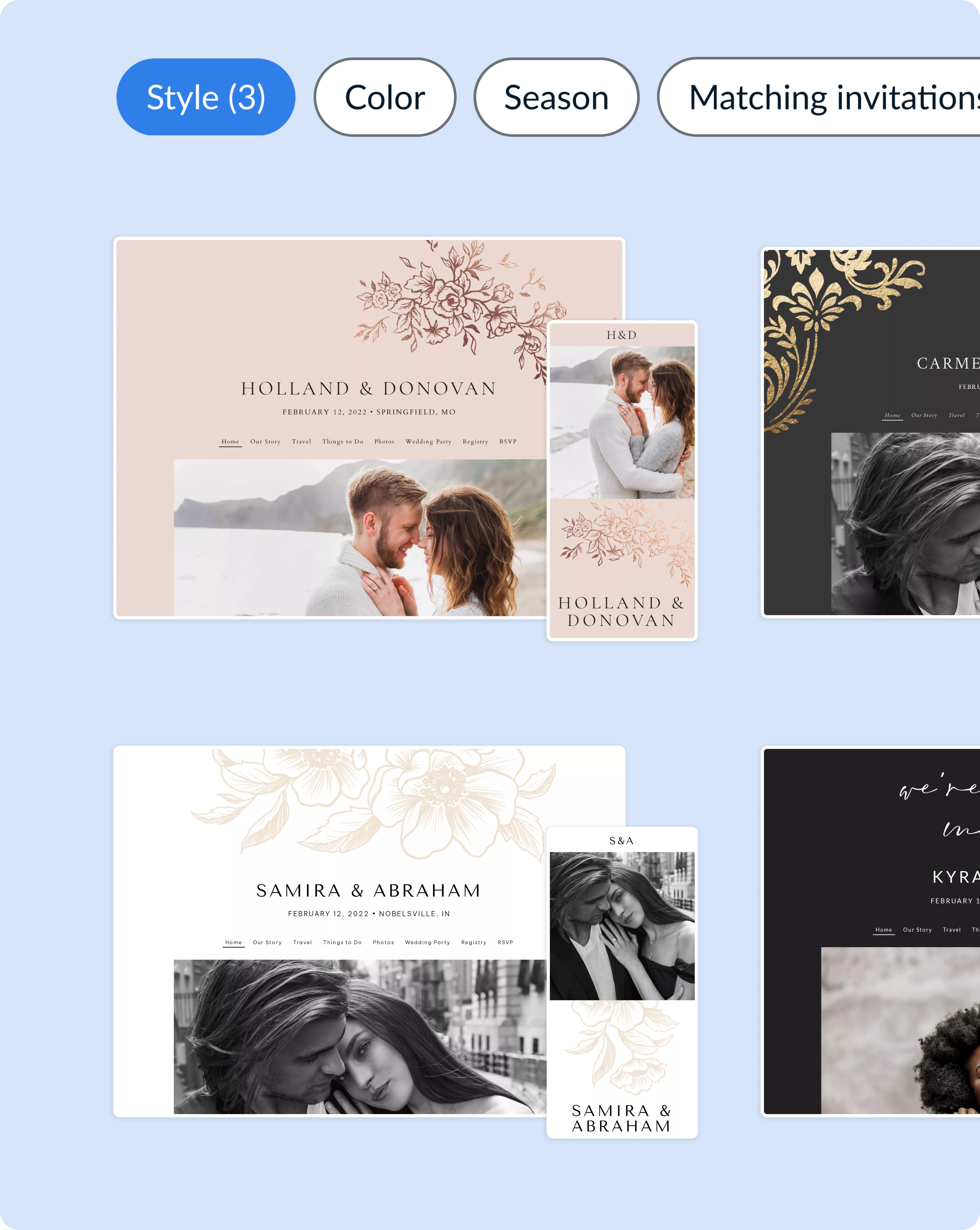 Case study thumbnail - Wedding websites branding clean design flat minimal product design ui user experience ux ux ui vector