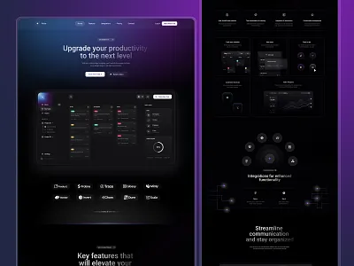 Pulsar - Template Screens analytics dashboard framer landing page saas software task task list task management template ui ux web web design website