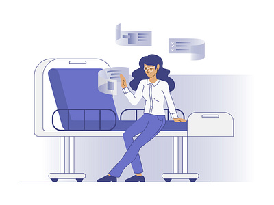 Hospital Service website illustration