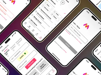Redesigning Existing App-Myntra app branding design figma logo mobileapp mobiledesign ui uiux