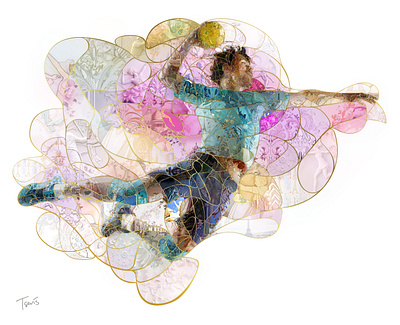 Paris 2024: Handball collage handball illustration mosaic olympic games photocollage photomosaic visualdesign
