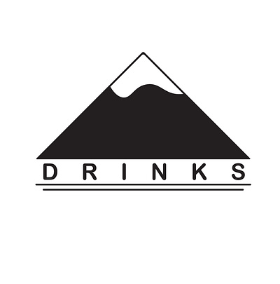 Mountain Drinks Logo Design brand identity branding design graphic design identity illustration logo typography vector