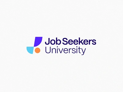 Job Seekers University | Brand Identity bold brand branding course design ecourse education employment geometric j job kajabi logo logo design minimal online simple software tech university