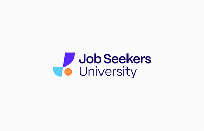 Job Seekers University | Brand Identity bold brand branding course design ecourse education employment geometric j job kajabi logo logo design minimal online simple software tech university