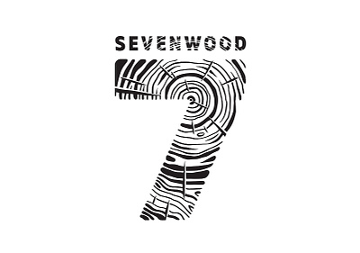 SevenWood anotheroutsider branding craftsmanship design lettering logo wood woodwork workshop