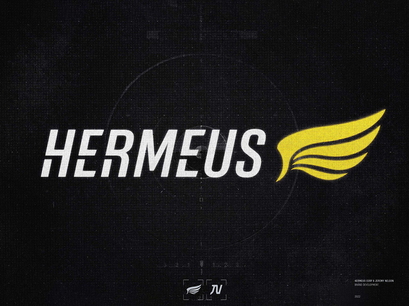 Hermeus | Brand Identity aerospace aviation branding hud hypersonic identity logo logotype military rebrand stealth type design typography visual identity wordmark