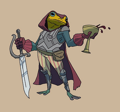 The knight frog Alphonso! branding design graphic design illustration logo ui